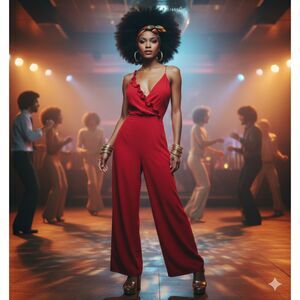 NWT KEEPSAKE Red Wide Leg Ruffle Trim Jumpsuit Sz 10 Evening Holiday 70s Glam